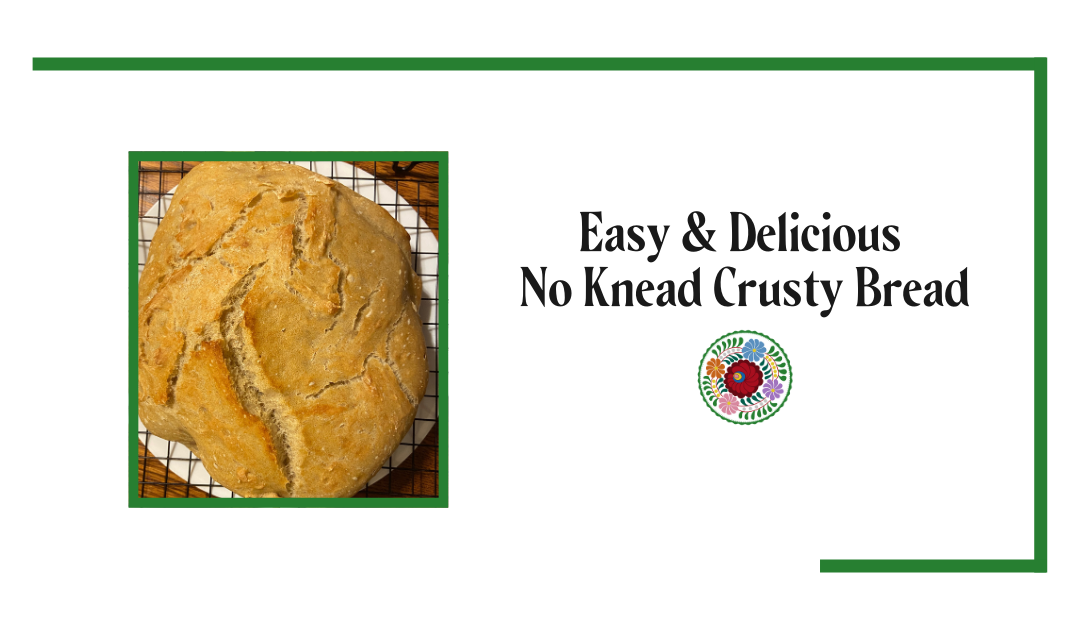 Easy & Delicious No Knead Crusty Bread