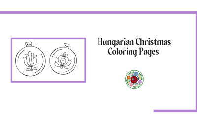 Hungarian Christmas Folk Art Coloring Pages